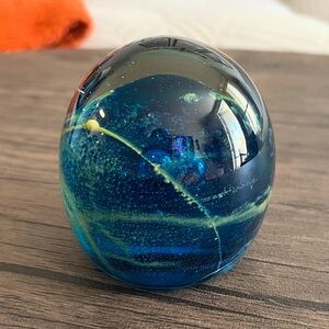 Mdina Maltese Glass Egg Paperweight